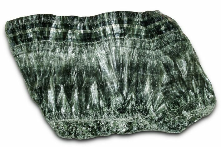 Polished Seraphinite Slab - Korshunovkiy Mine, Siberia #354255